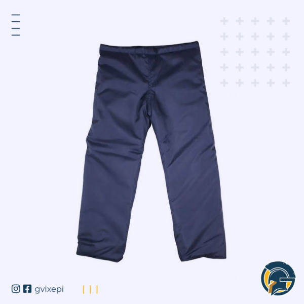 Calça em nylon azul para câmara fria Maicol